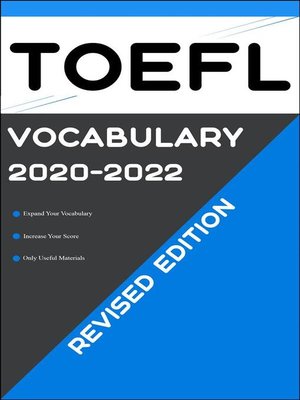 cover image of TOEFL Vocabulary 2020